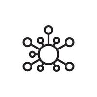 molecule icon vector design template