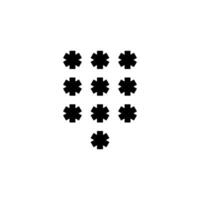 Password icon vector design templates