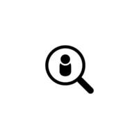 magnifying glass icon vector design template