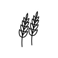 wheat icon vector design templates