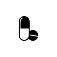 capsules and pills icon vector design template