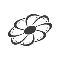galaxy planet and satellite icon vector design template