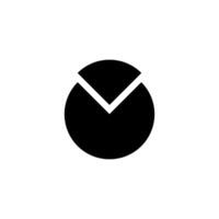pie chart icon vector design template