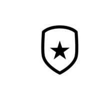 star shield Icon Vector Design Template