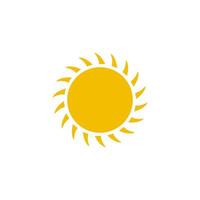 sun icon vector design template