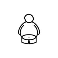 obesidad icono vector diseño plantillas