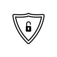 shield and lock Icon Vector Design Template