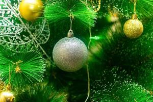 Navidad árbol con regalo cajas, Navidad árbol y regalos, Navidad árbol y decoraciones foto