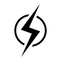 electricity power and button icon vector design template