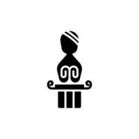 statue icon vector design templates