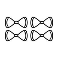 tie of bow tie icon vector design templates