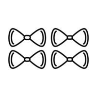 tie of bow tie icon vector design templates