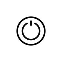 electricity power and button icon vector design template
