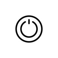 electricity power and button icon vector design template