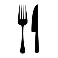 spoon and fork icon vector design template