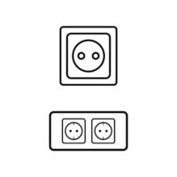 electric socket icon vector design template