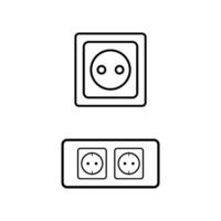 electric socket icon vector design template