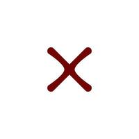 Check Mark of cross icon vector design templates