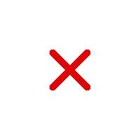 Check Mark of cross icon vector design templates