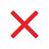 Check Mark of cross icon vector design templates