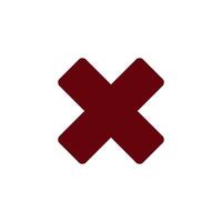 Check Mark of cross icon vector design templates