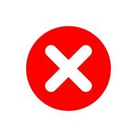 Check Mark of cross icon vector design templates