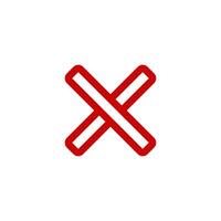 Check Mark of cross icon vector design templates