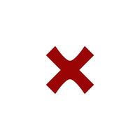 Check Mark of cross icon vector design templates