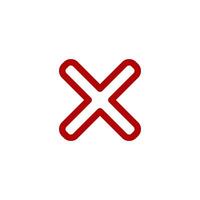 Check Mark of cross icon vector design templates