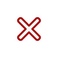 Check Mark of cross icon vector design templates