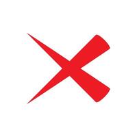 Check Mark of cross icon vector design templates