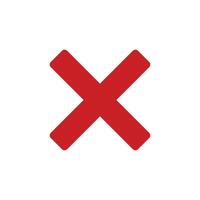 Check Mark of cross icon vector design templates