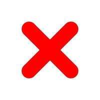Check Mark of cross icon vector design templates