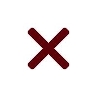 Check Mark of cross icon vector design templates