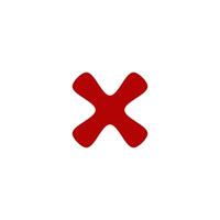 Check Mark of cross icon vector design templates