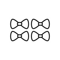 tie of bow tie icon vector design templates