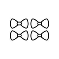 tie of bow tie icon vector design templates