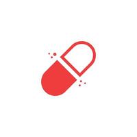 capsules and pills icon vector design template