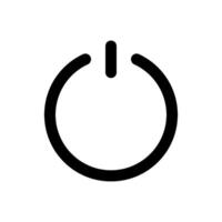 electricity power and button icon vector design template