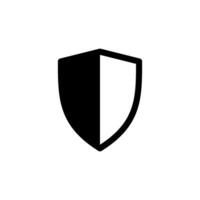 protection shield Icon Vector Design Template