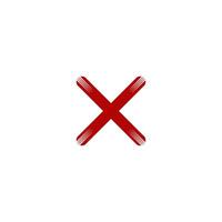 Check Mark of cross icon vector design templates