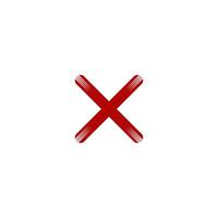 Check Mark of cross icon vector design templates