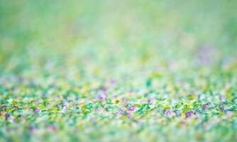 Green with purple abstract background. Fine focal part and bokeh. Defocus. photo