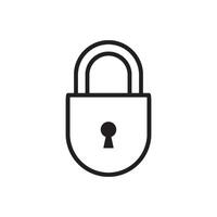 lock icon vector design template