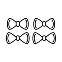 tie of bow tie icon vector design templates