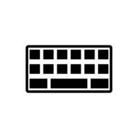 teclado icono vector diseño modelo