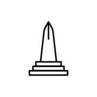 monument icon vector design templates