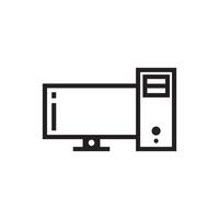 monitor  icon vector design template