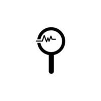 magnifying glass icon vector design template