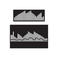 sound wave and speaker icon vector design template